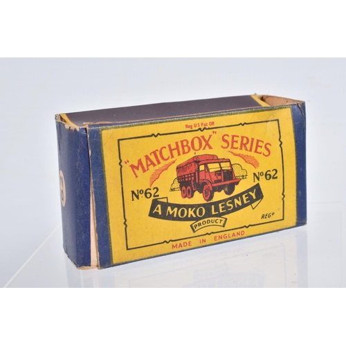 80 - SEVEN BOXED MOKO LESNEY MATCHBOX SERIES MILITARY VEHICLES, Saracen Personnel Carrier, No.54, D.U.K.W... 