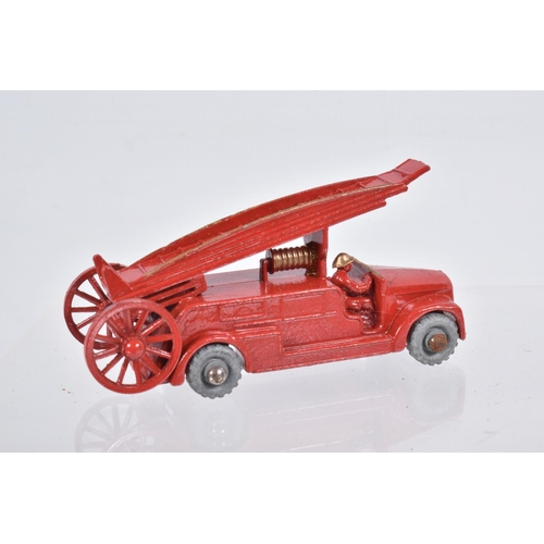 81 - SIX BOXED MOKO LESNEY MATCHBOX SERIES MODELS, Dennis Fire Escape, No.9, version with front bumper, g... 