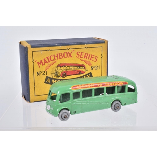 81 - SIX BOXED MOKO LESNEY MATCHBOX SERIES MODELS, Dennis Fire Escape, No.9, version with front bumper, g... 