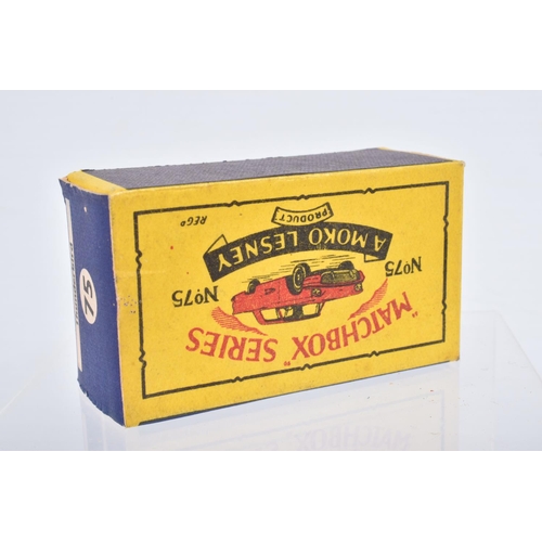 82 - SIX BOXED MOKO LESNEY MATCHBOX SERIES CAR MODELS,  Ford Anglia, No.7, grey plastic wheels, Volkswage... 