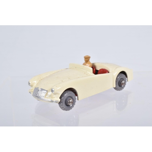 83 - A BOXED MOKO LESNEY MATCHBOX SERIES M.G.A. SPORTS CAR, No.19, off white body with silver trim, red i... 