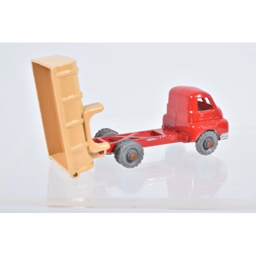 85 - FIVE BOXED MOKO LESNEY MATCHBOX SERIES LORRY AND TRUCK MODELS, Bedford Removals Van, No.17, Magirus-... 