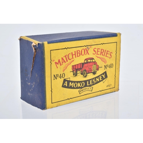 85 - FIVE BOXED MOKO LESNEY MATCHBOX SERIES LORRY AND TRUCK MODELS, Bedford Removals Van, No.17, Magirus-... 