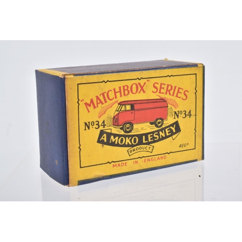 87 - SIX BOXED MOKO LESNEY MATCHBOX SERIES MODELS, Bedford CA Van 'Dunlop', No.25, metal wheels, Magirus ... 