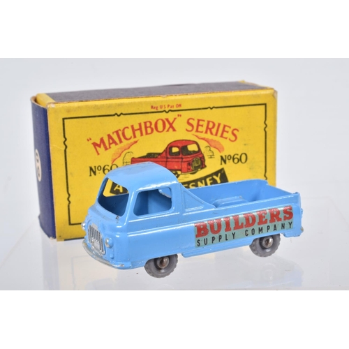 87 - SIX BOXED MOKO LESNEY MATCHBOX SERIES MODELS, Bedford CA Van 'Dunlop', No.25, metal wheels, Magirus ... 