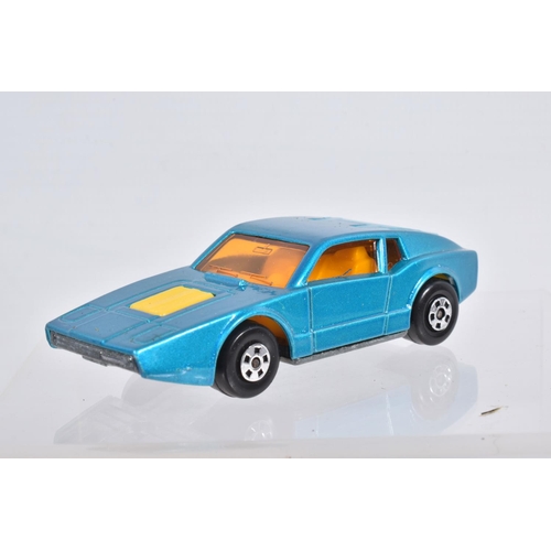 89 - THREE BOXED MATCHBOX SUPERFAST MODELS, Beach Bug, No.30, orange interior and side panel, Saab Sonnet... 