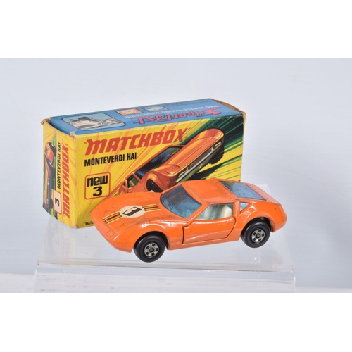 93 - A QUANTITY OF BOXED MATCHBOX SUPERFAST DIECAST VEHICLES, with a boxed Matchbox Speed Kings Bandolero... 