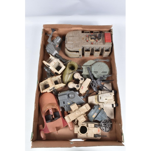 96 - A QUANTITY OF UNBOXED AND ASSORTED VINTAGE KENNER STAR WARS VEHICLES, all in play worn condition, so... 