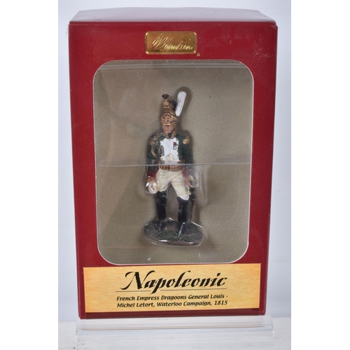 112 - SEVEN BOXED BRITAINS NAPOLEONIC FIGURES, to include a French Dragoons General 36013, French Chasseur... 