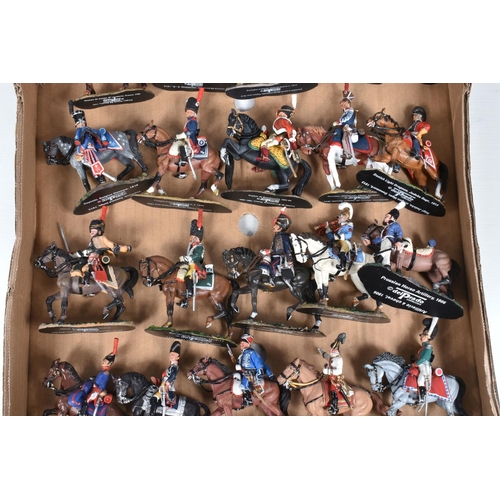 117 - AN ALMOST COMPLETE RUN FROM 1-120 OF UNBOXED DEL PRADO CAVALRY OF THE NAPOLEONIC WAR WITH BINDERS OF... 