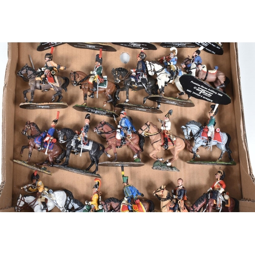 117 - AN ALMOST COMPLETE RUN FROM 1-120 OF UNBOXED DEL PRADO CAVALRY OF THE NAPOLEONIC WAR WITH BINDERS OF... 