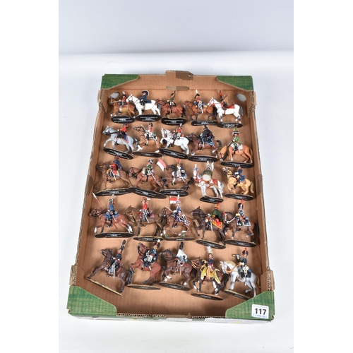 117 - AN ALMOST COMPLETE RUN FROM 1-120 OF UNBOXED DEL PRADO CAVALRY OF THE NAPOLEONIC WAR WITH BINDERS OF... 