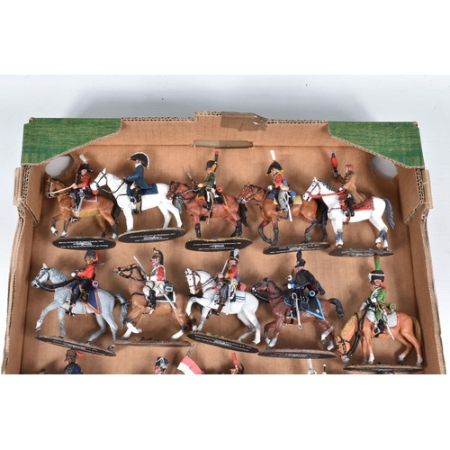 117 - AN ALMOST COMPLETE RUN FROM 1-120 OF UNBOXED DEL PRADO CAVALRY OF THE NAPOLEONIC WAR WITH BINDERS OF... 