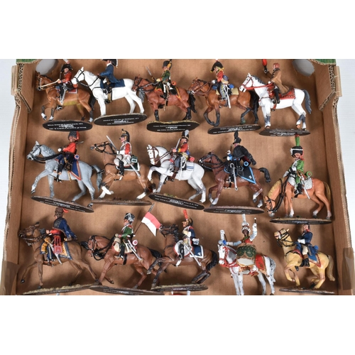 117 - AN ALMOST COMPLETE RUN FROM 1-120 OF UNBOXED DEL PRADO CAVALRY OF THE NAPOLEONIC WAR WITH BINDERS OF... 