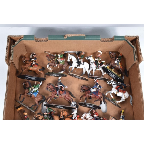 117 - AN ALMOST COMPLETE RUN FROM 1-120 OF UNBOXED DEL PRADO CAVALRY OF THE NAPOLEONIC WAR WITH BINDERS OF... 