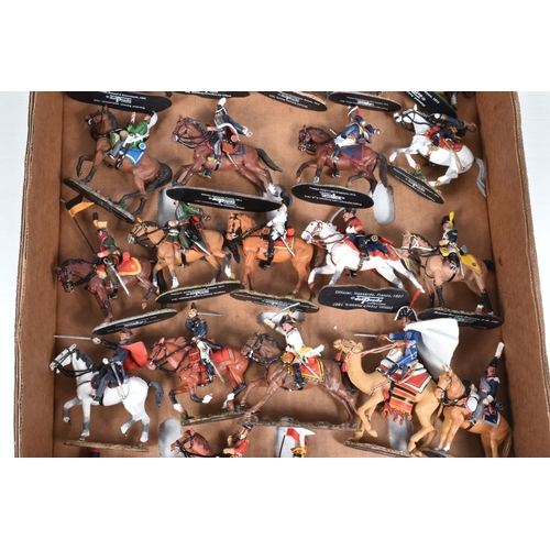 117 - AN ALMOST COMPLETE RUN FROM 1-120 OF UNBOXED DEL PRADO CAVALRY OF THE NAPOLEONIC WAR WITH BINDERS OF... 