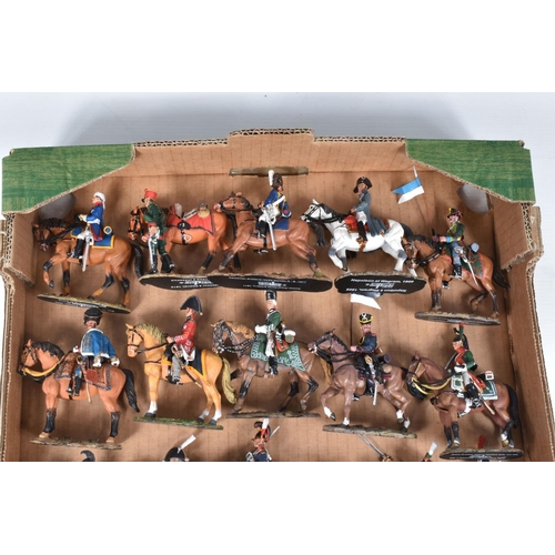 117 - AN ALMOST COMPLETE RUN FROM 1-120 OF UNBOXED DEL PRADO CAVALRY OF THE NAPOLEONIC WAR WITH BINDERS OF... 