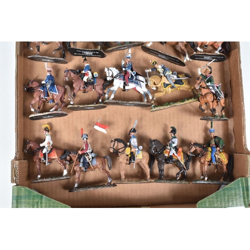 117 - AN ALMOST COMPLETE RUN FROM 1-120 OF UNBOXED DEL PRADO CAVALRY OF THE NAPOLEONIC WAR WITH BINDERS OF... 