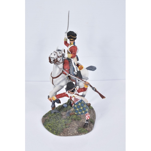 120 - A BOXED BRITAINS NAPOLEONIC SET, numbered 36064,   Forward Gordons   no 3 Scots Grey Trooper and wou... 