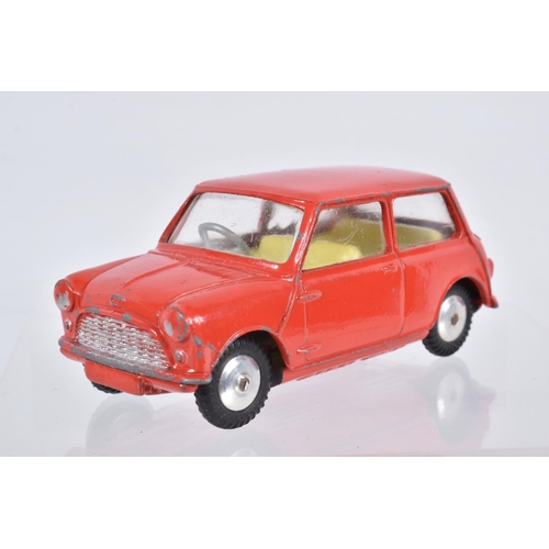 131 - THREE BOXED CORGI TOYS CARS, Austin Seven, No.225, red body, yellow interior spun hubs, Jaguar Mk.X,... 