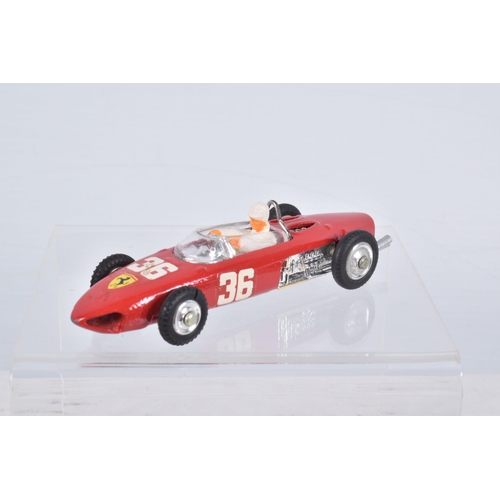 132 - FOUR BOXED CORGI TOYS MODELS, B.R.M. F1 GP Car, No.152S, with driver RN1, Ferrari F1 GP Car, No.154,... 