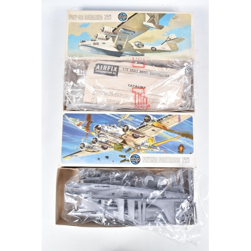 135 - A SELECTION OF VINTAGE AIRFIX KITS, many missing parts or part built, to include a part built Airfix... 