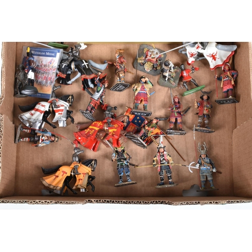 147 - A TRAY OF UNBOXED MIXED SAMURAI DEL PRADO AND UNKNOWN MAKERS OF LEAD FIGURES, to include a Del Prado... 