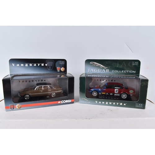 153 - TWELVE BOXED VANGUARDS DIECAST 1:43 SCALE MODEL VEHICLES, to include a 100th Anniversary Collection ... 