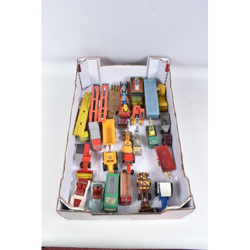 165 - A QUANTITY OF UNBOXED AND ASSORTED PLAYWORN DIECAST VEHICLES, to include Spot-On Volkswagen Beetle 1... 