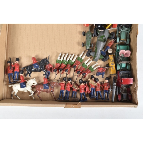 171 - A QUANTITY OF ASSORTED VINTAGE TOYS, to include two sizes of boxed Progress Gyroscope Tops, both com... 