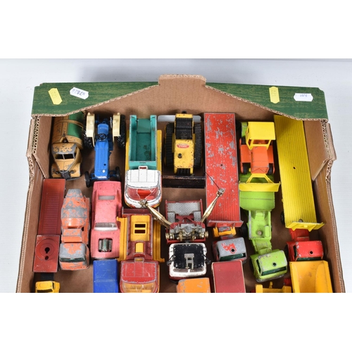 172 - A QUANTITY OF UNBOXED AND ASSORTED PLAYWORN DIECAST VEHICLES, to include Corgi Toys Volkswagen Break... 