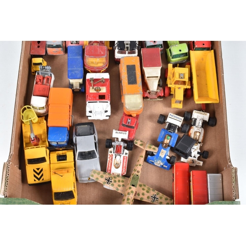 172 - A QUANTITY OF UNBOXED AND ASSORTED PLAYWORN DIECAST VEHICLES, to include Corgi Toys Volkswagen Break... 