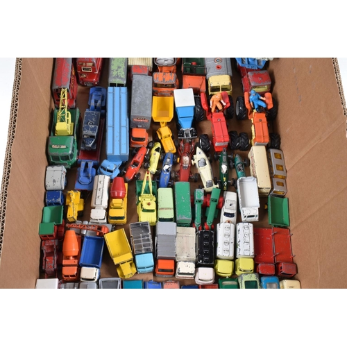 174 - A QUANTITY OF UNBOXED AND ASSORTED PLAYWORN DIECAST VEHICLES,  to include Dinky Supertoys Foden 14T ... 