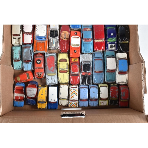 175 - A QUANTITY OF UNBOXED AND ASSORTED PLAYWORN DIECAST VEHICLES, majority are Spot-On, Dinky and Corgi ... 