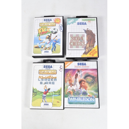 180 - SEGA MASTER SYSTEM II & GAMES, games include Sega Chess, Super Kick Off and World Class Leader Board... 