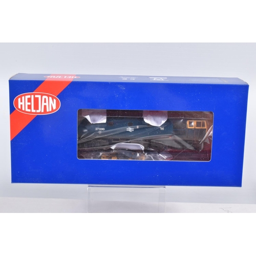 194 - A BOXED  OO GAUGE HELJAN MODEL RAILWAY LOCOMOTIVE Class 27 27030 in BR Blue with Scottie Dog Emblem ... 