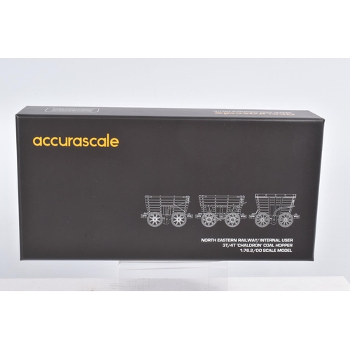 302 - FIVE BOXED OO GAUGE ACCURASCALE MODEL RAILWAY WAGON TRIPLE PACKS, to include a  North Eastern Railwa... 