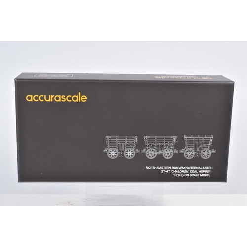 302 - FIVE BOXED OO GAUGE ACCURASCALE MODEL RAILWAY WAGON TRIPLE PACKS, to include a  North Eastern Railwa... 