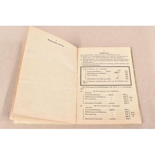 422 - WWII SOLDBUCH FOR A MEMBER OF SS POLIZEI REGIMENT 17 ,JOHANN FRA, DOB 15/12/1915, place Riedling Nor... 