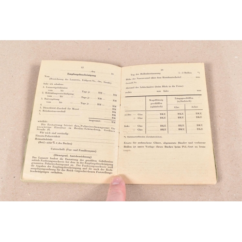 422 - WWII SOLDBUCH FOR A MEMBER OF SS POLIZEI REGIMENT 17 ,JOHANN FRA, DOB 15/12/1915, place Riedling Nor... 