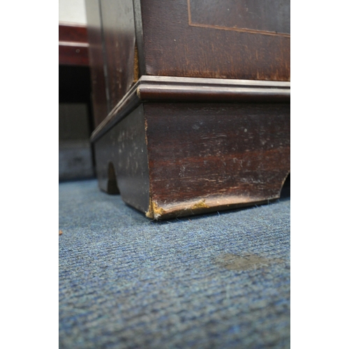 1245 - A 20TH CENTURY MAHOGANY CORNER CUPBOARD, with four glazed doors, width 94cm x depth 51cm x height 18... 