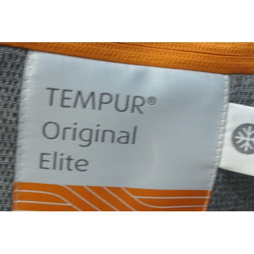 1274 - A TEMPUR ORIGINAL ELITE 4FT6 MEMORY FOAM MATTRESS, with cool touch, along with four Tempur memory fo... 