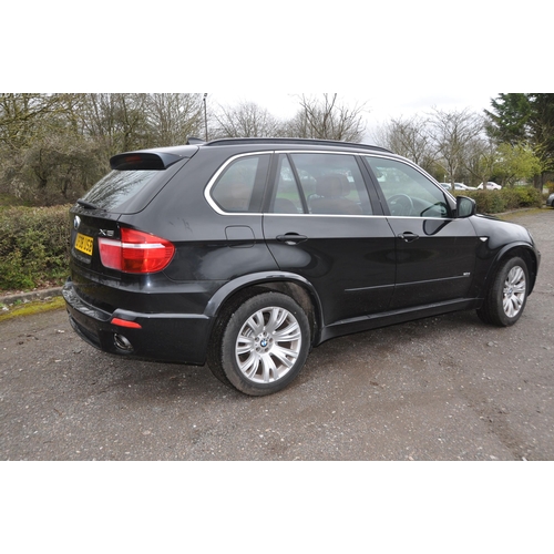 1001 - A 2008 BMW X5 SUV, REGISTRATION NUMBER LF08 USB, finished in black with light brown interior, with a... 