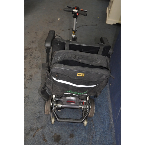 1004 - A LUGGIE ABLE 2 FOLDING ELECTRIC MOBILITY SCOOTER with charger and back pack (PAT pass and working)