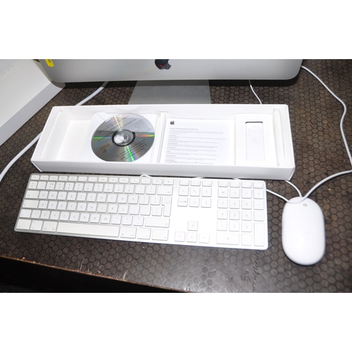 1051 - AN APPLE A1418 iMac 21.5in with keyboard but no mouse, origional packaging, unknown Apple OS (still ... 