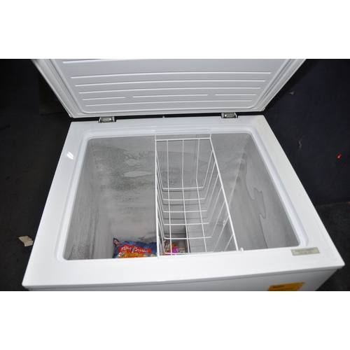 1091 - A SMALL BUSH CHEST FREEZER width 64cm depth 56cm height 85cm (PAT pass and working at -20 degrees)