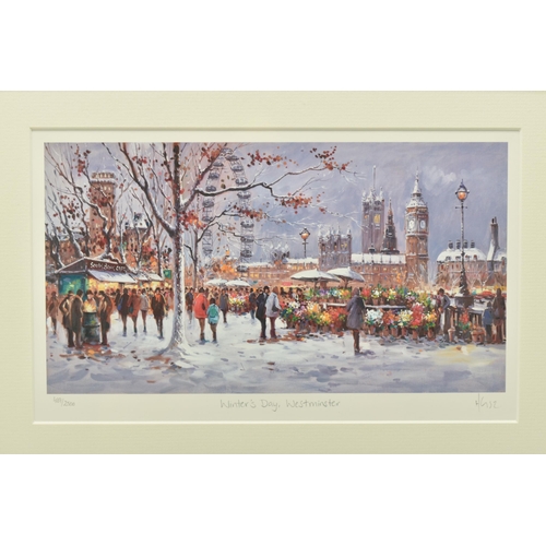 304 - HENDERSON CISZ (BRAZIL 1967) 'WINTER'S DAY WESTMINSTER', a limited edition print on paper, 489/2500 ... 