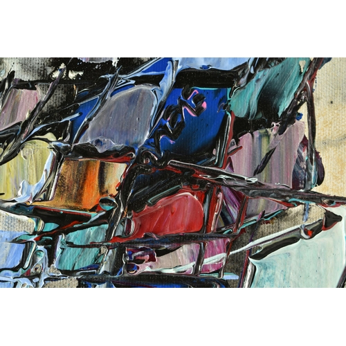 307 - MAYA EVENTOV (RUSSIA / CANADA 1964) 'ABSTRACT ARRAY', a modern abstract composition, signed to the m... 