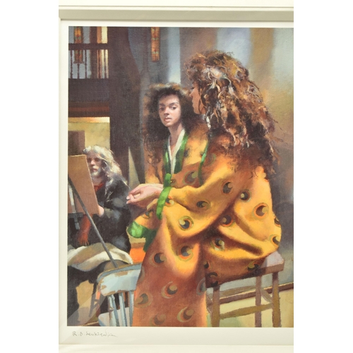 321 - ROBERT LENKIEWICZ (1941-2002) 'ANNA IN YELLOW KIMONO AT LOWER COMPTON', a proof print edition on pap... 