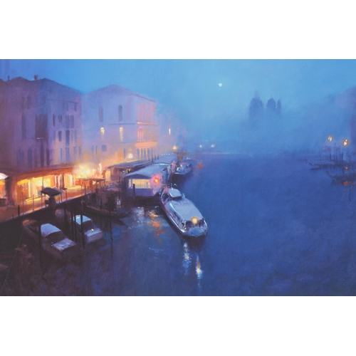 324 - PETER WILEMAN (BRITISH 1946) 'VENETIAN NIGHTS III', a signed artist proof edition print on paper, de... 